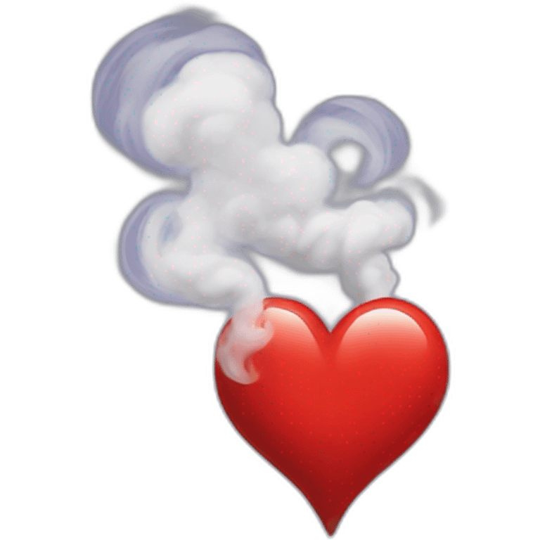 heart shape smoke emoji