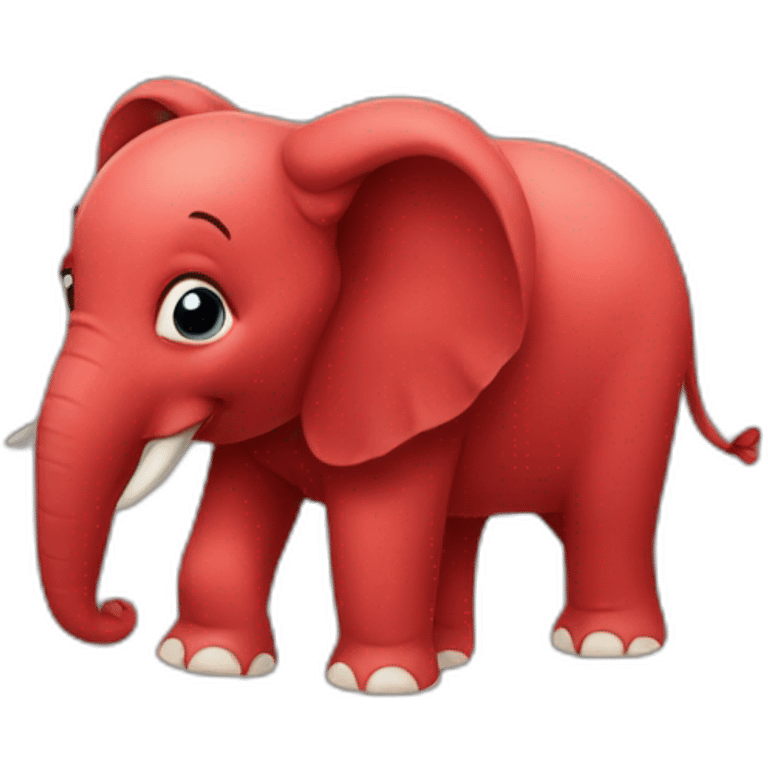 red elephant emoji