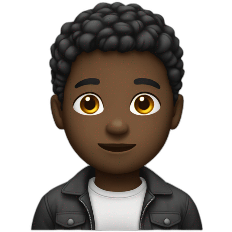 niño negro emoji