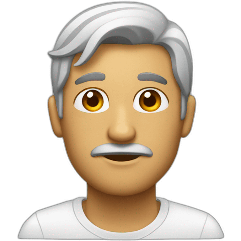 HOMBRE QUE SU CARA REFLEJE PREGUNTAS emoji