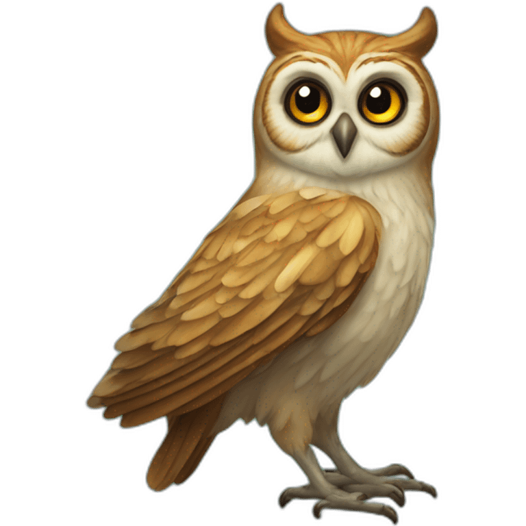 Hibou fait de la magie emoji