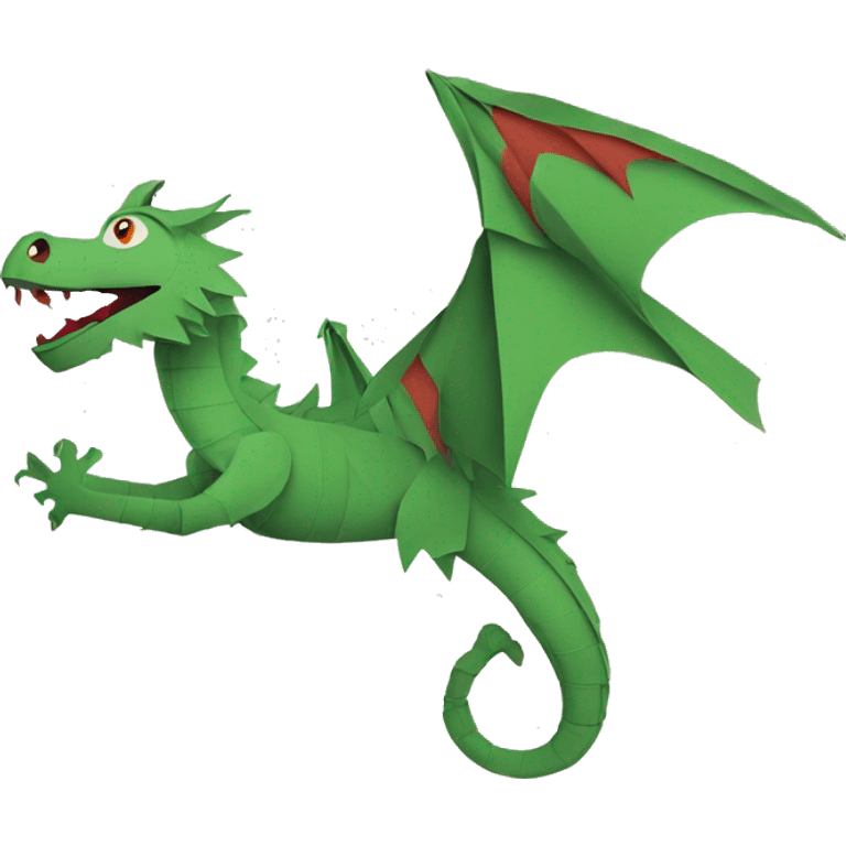 Paper dragon puppet emoji