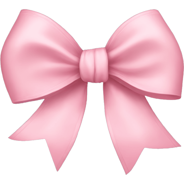 light pink ribbon bow emoji