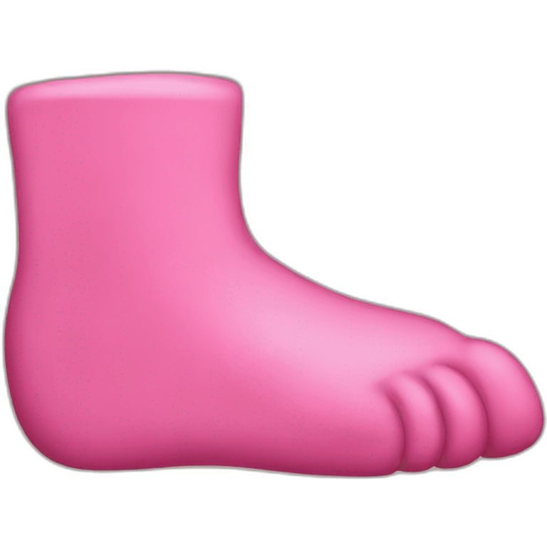 pink big foot emoji