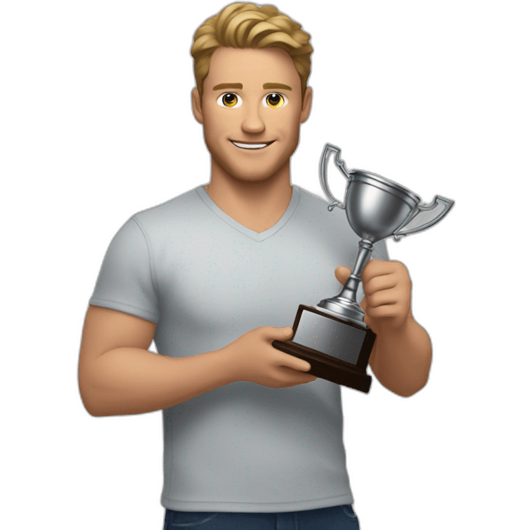 brock purdy holding trophy emoji