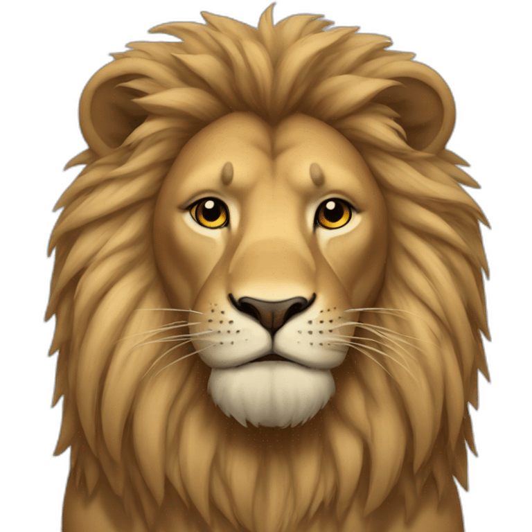 Lion wearing a tank top emoji