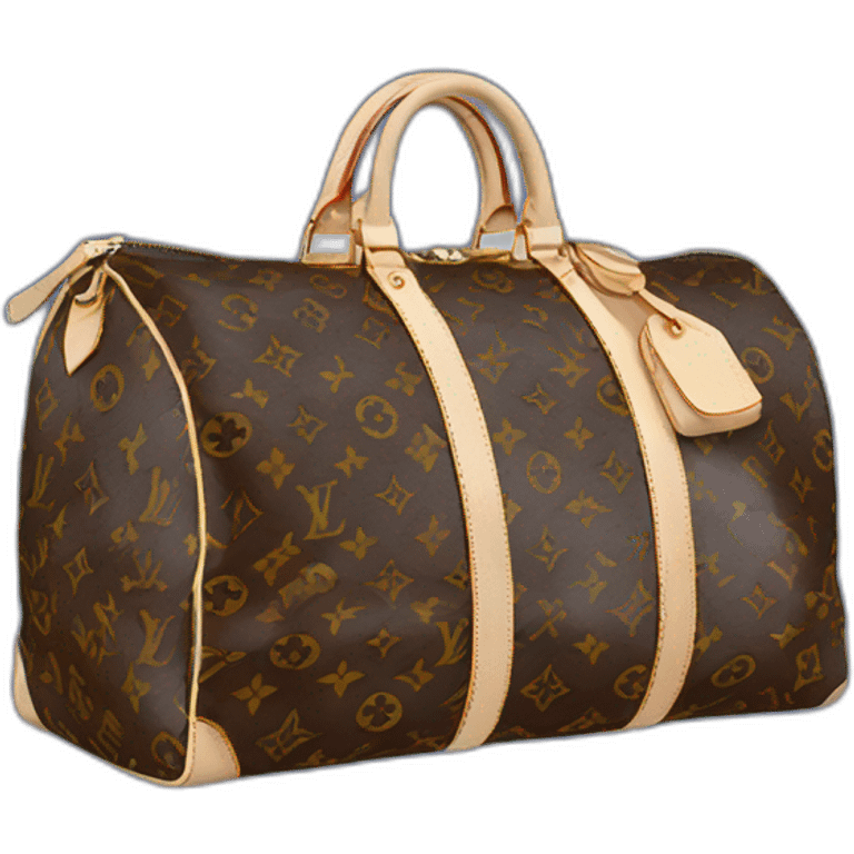 Blue louis vuitton keepall emoji