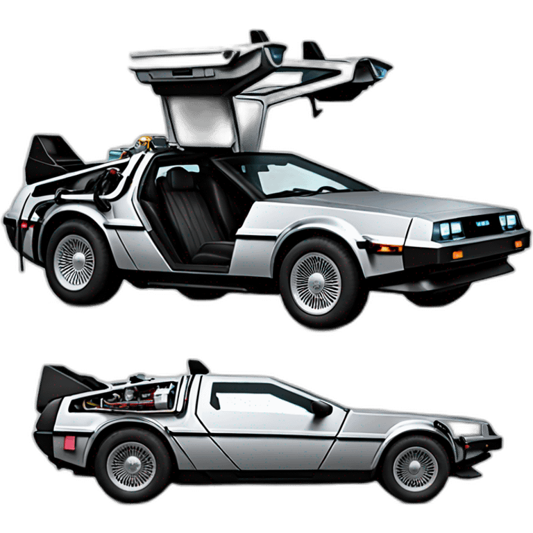 Delorean Time machine emoji