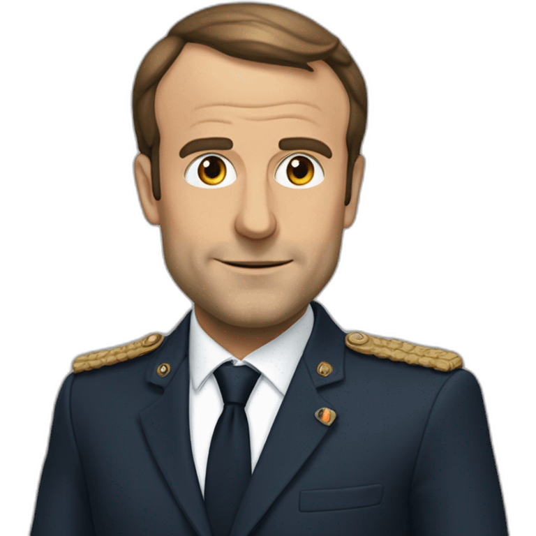 Macron qui ferait un bras de fer emoji