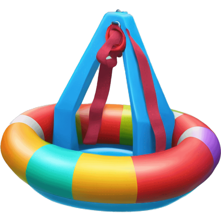 rainbow colored buoy floatation device emoji