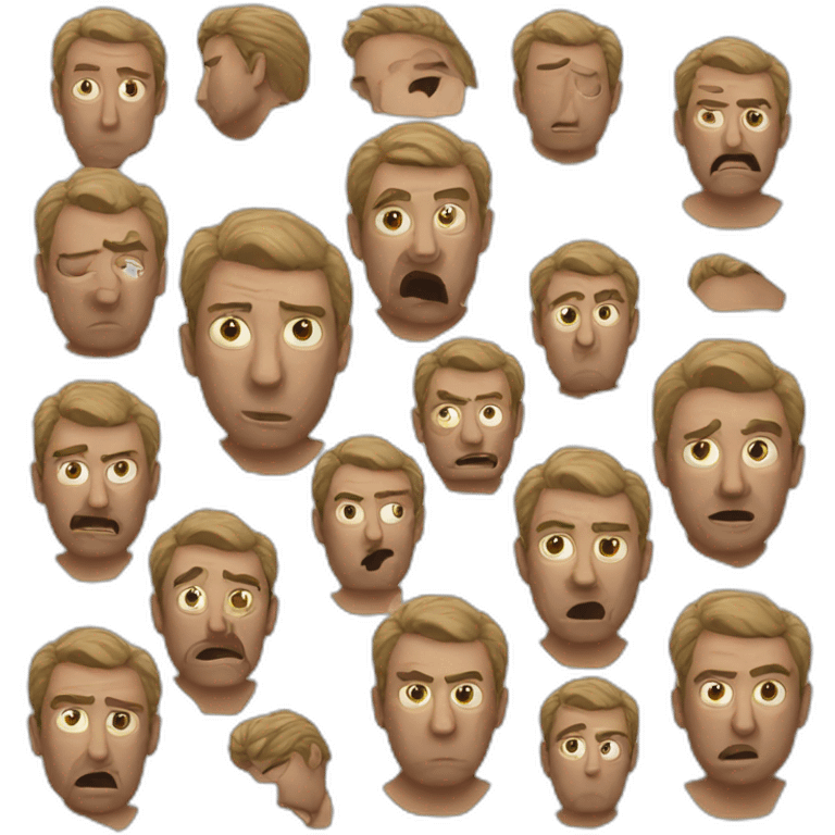 exausted men emoji