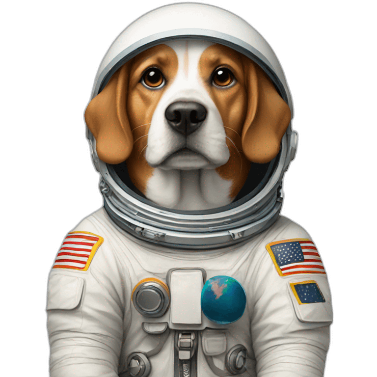 dog astronaut emoji