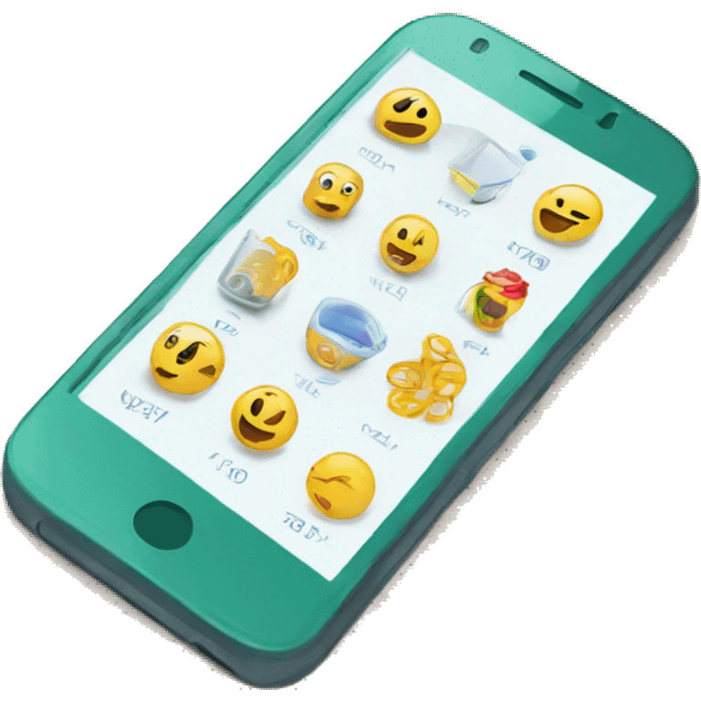 smartphone searching website emoji