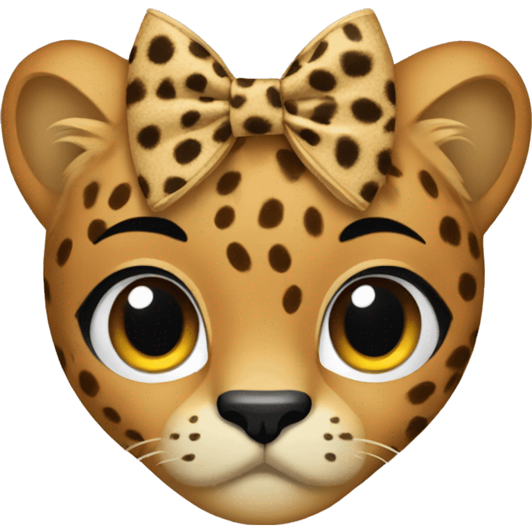 Cheetah bow emoji