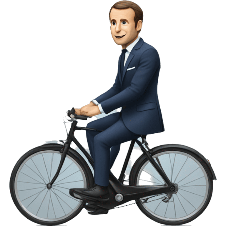 macron a velo emoji