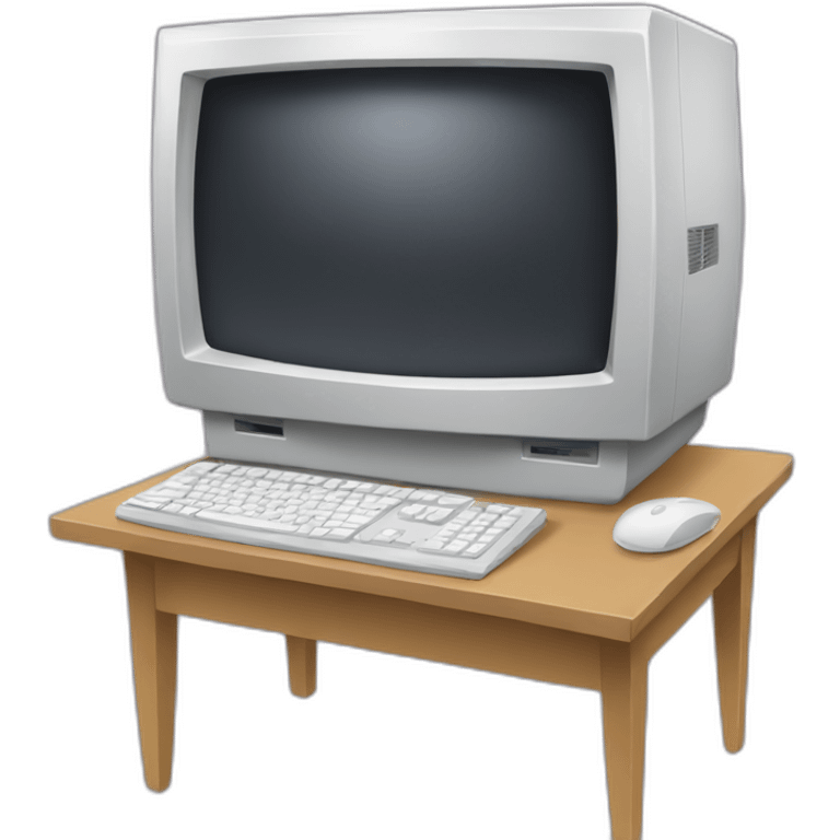 a computer on a computer emoji