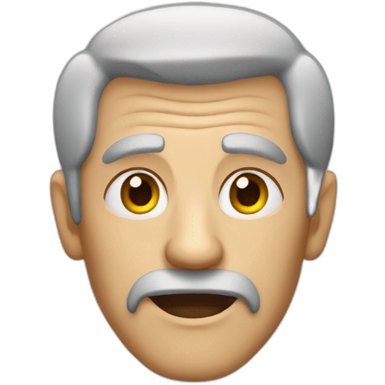 old man, evil eyes, gray hair emoji