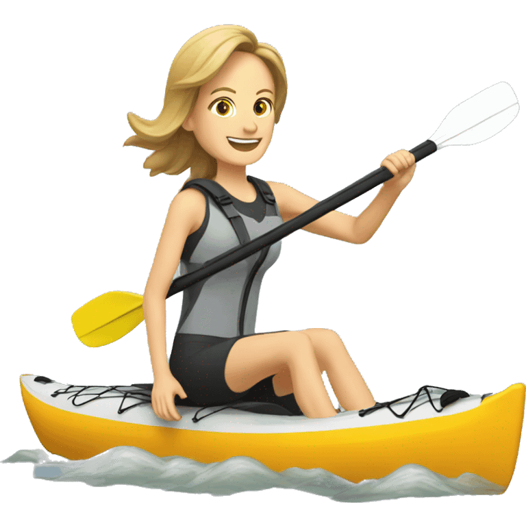 Helen Hunt and kayak emoji