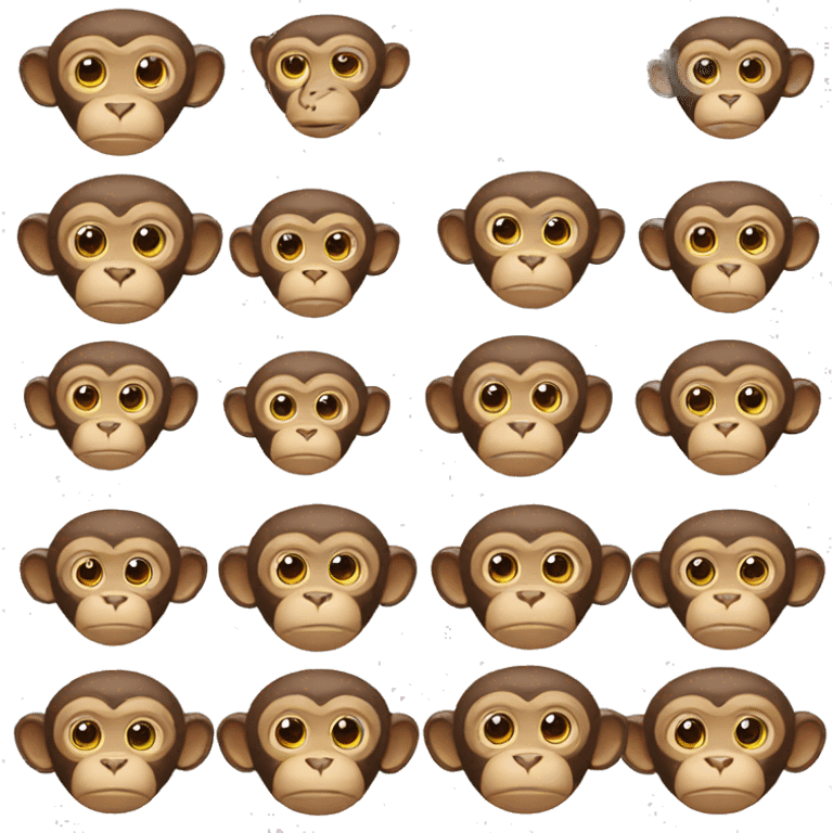 smart monkey head emoji