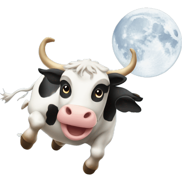 cow jumping over the moon emoji