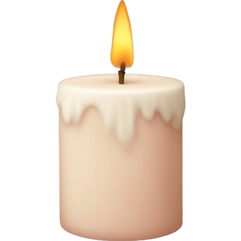 Powder-colored candle emoji