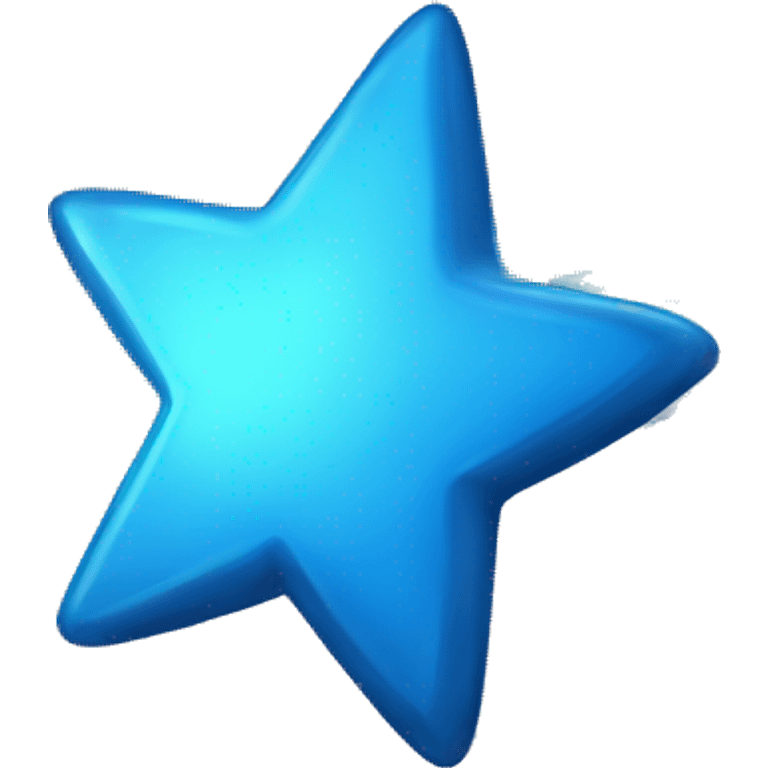 a shooting star thats blue emoji