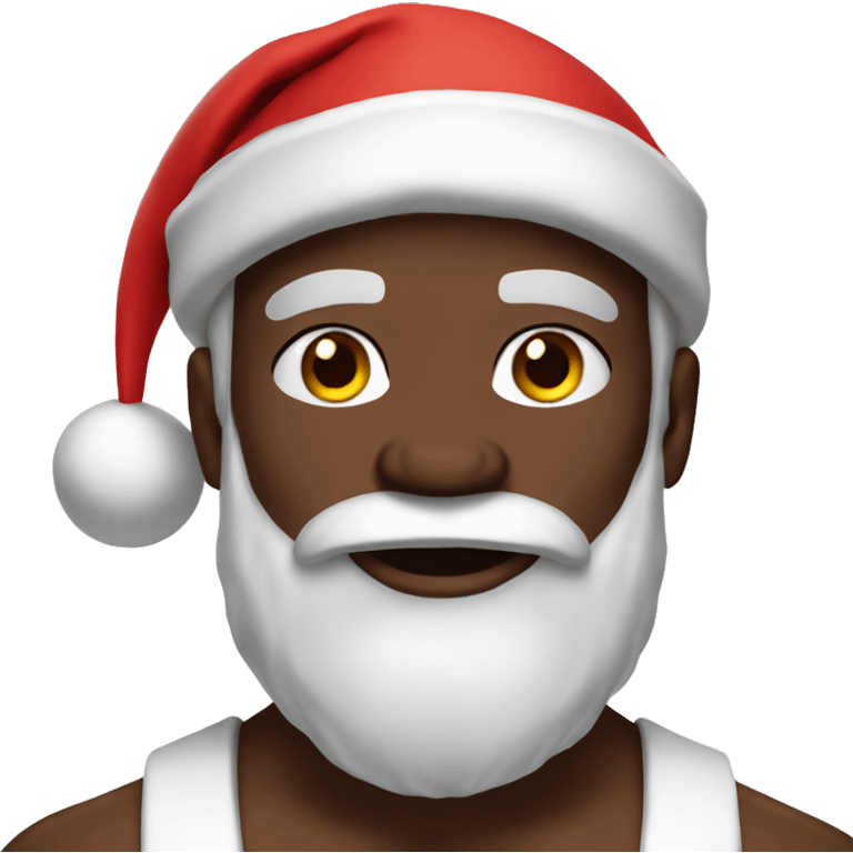 Buff black Santa  emoji