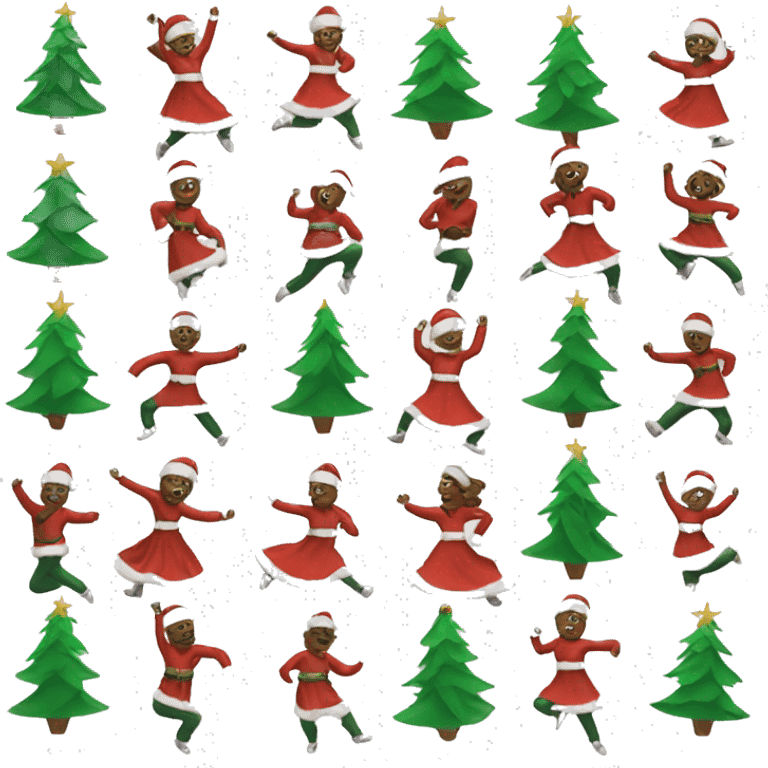 christmas tree dance  emoji