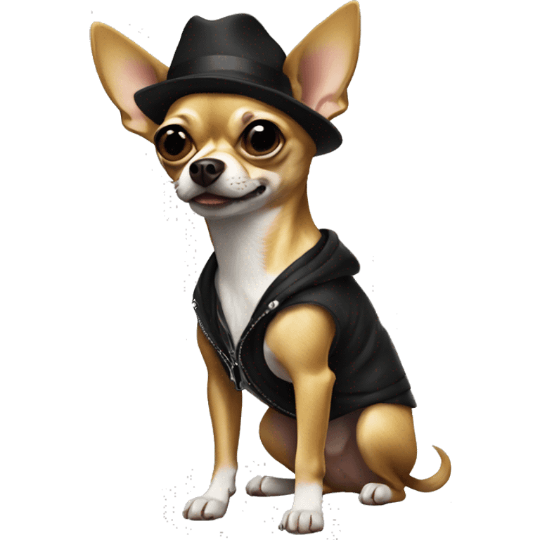 gangster chihuahua emoji