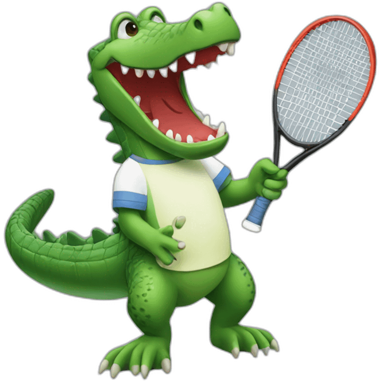 crocodile-playing-tennis emoji