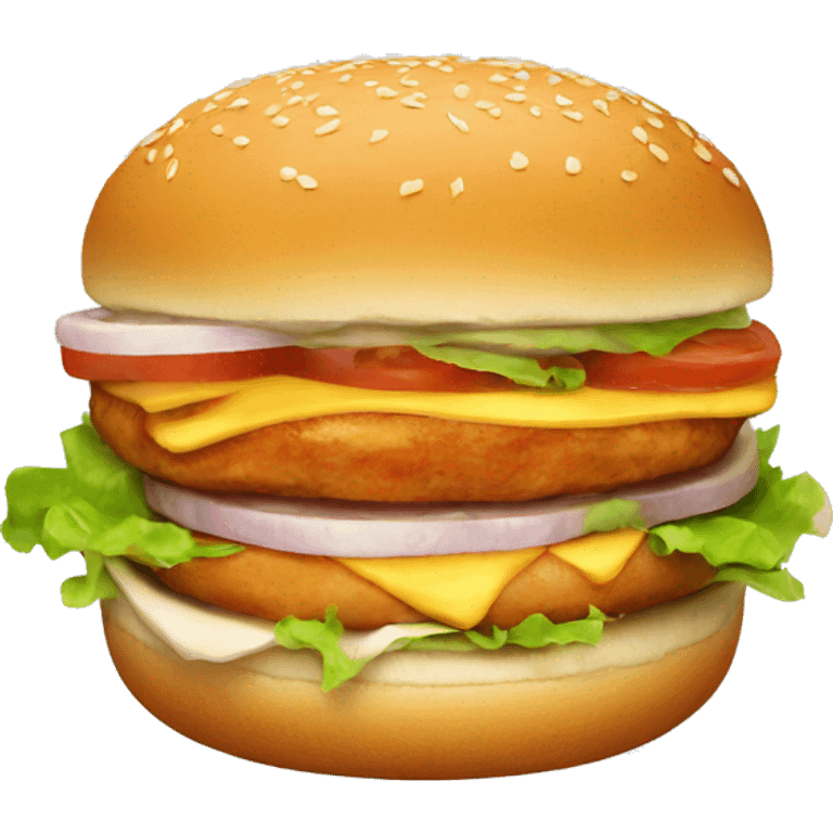 Chicken burger  emoji