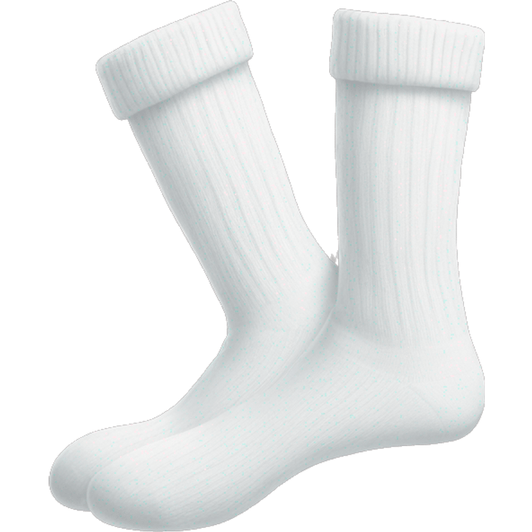 Cozy white socks  emoji