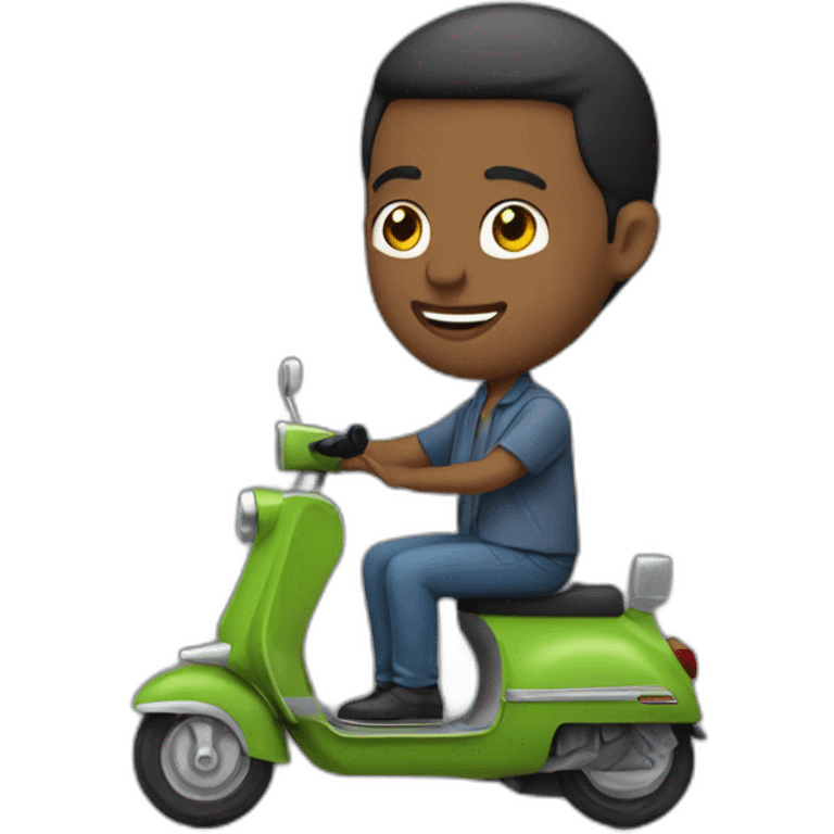 francois holland sur un scooter emoji