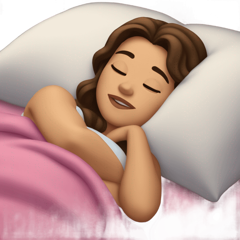 Sleeping brunette beauty Disney emoji