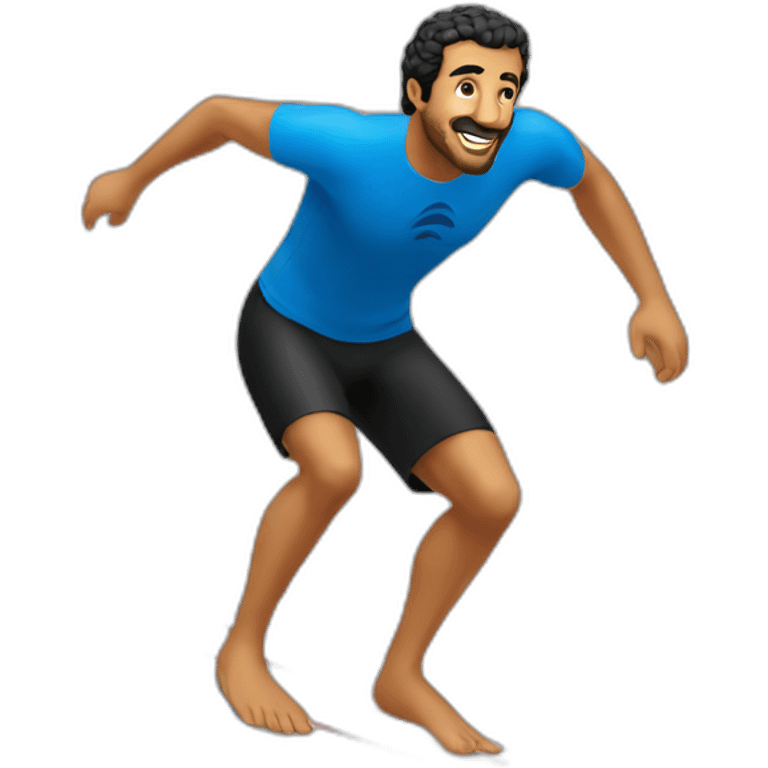 Abdelmajid tebboune surfing  emoji