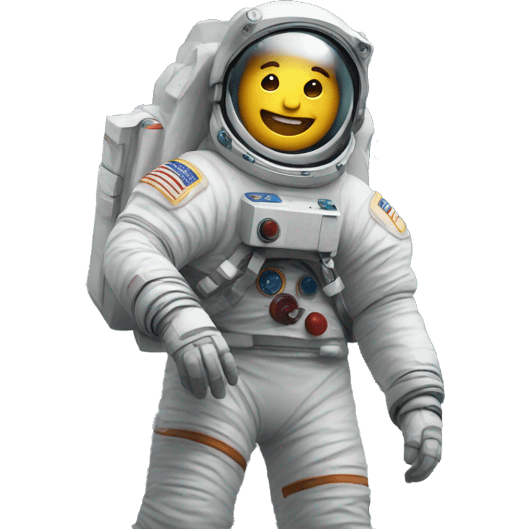 Astronauta na lua emoji