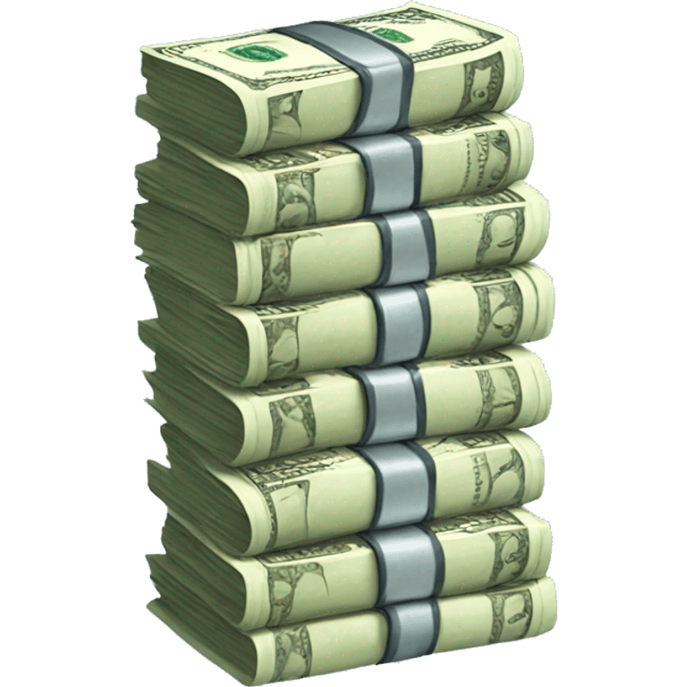 Stack of cash emoji