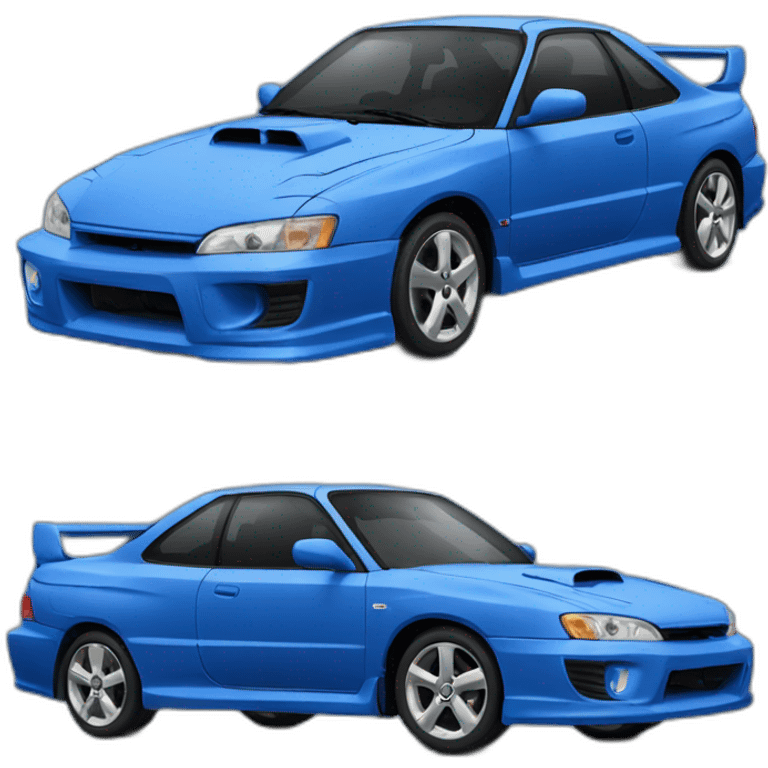 Blue Subaru 22b emoji