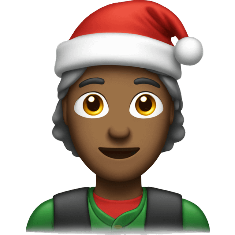 HR person with a christmas hat emoji