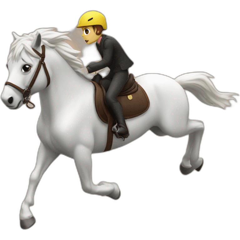 Falling Horse riding emoji