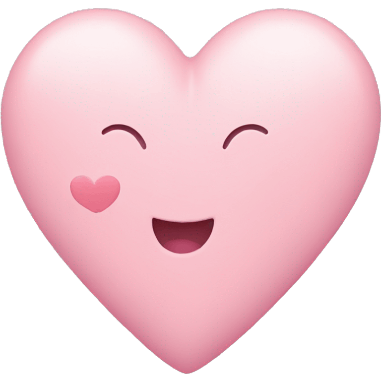 Pastel pink heart emoji