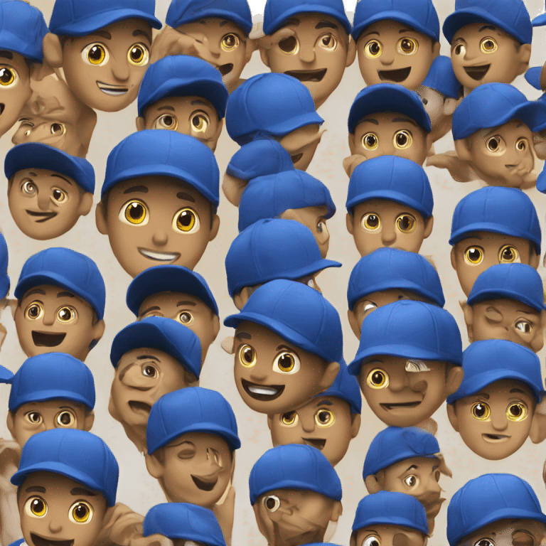 blue newera cap emoji