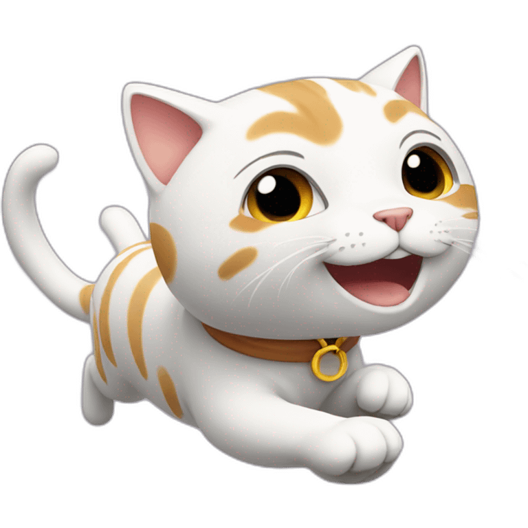 a cat running emoji