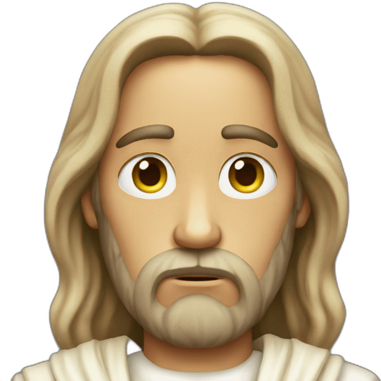 sad jesus emoji