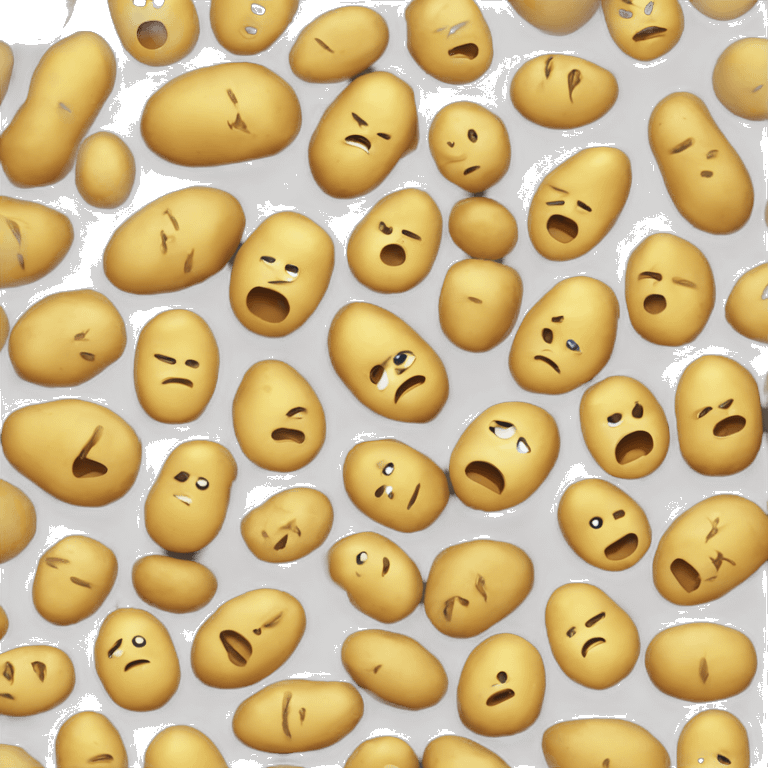 Potato crying emoji