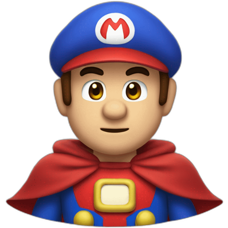 Mario whith a red cape emoji