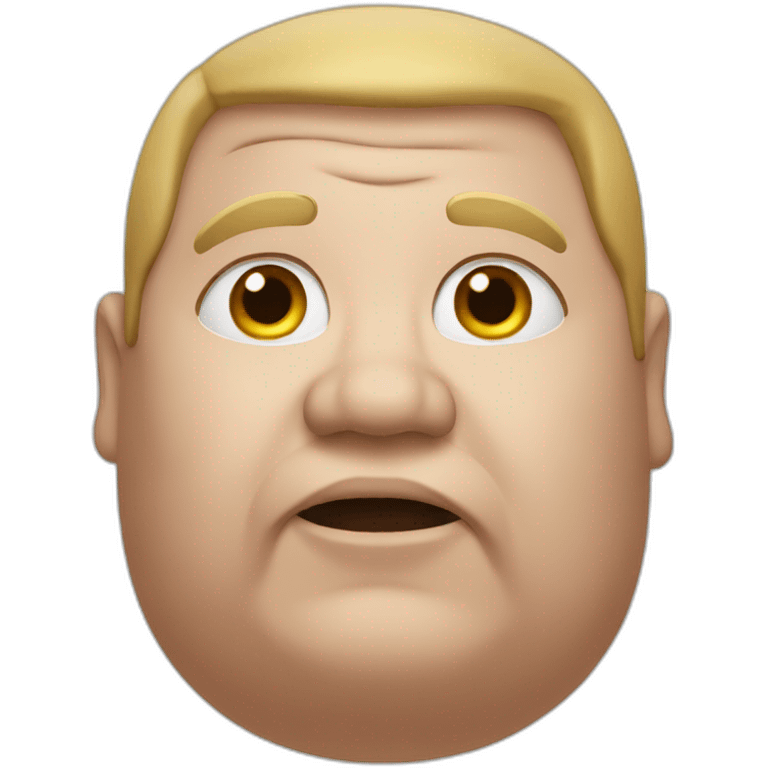 very obese man emoji