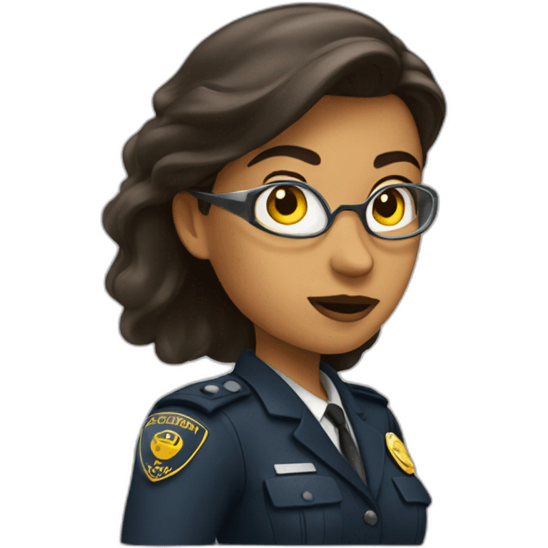 security agent woman emoji