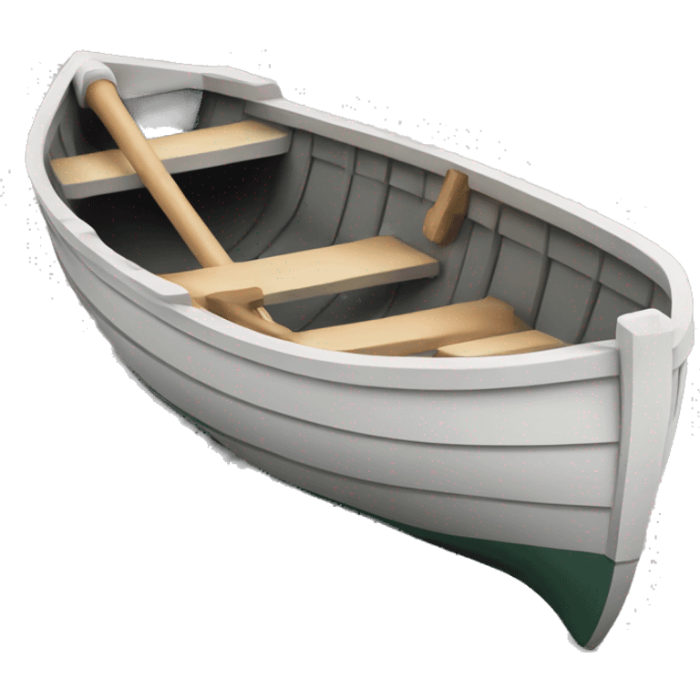 Realistic row boat emoji