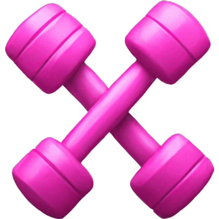 pink barbell emoji